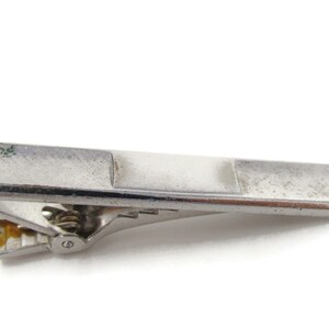 Classic Vintage Tie Bar Clip Silver Tone