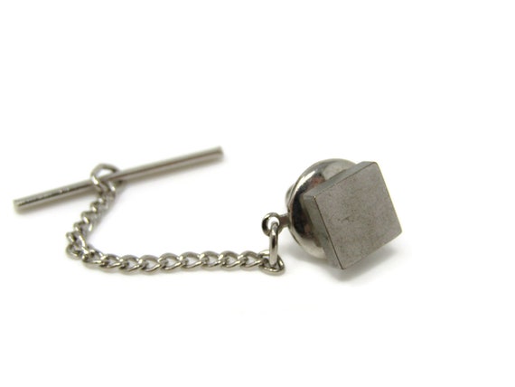 Classic Square Tie Tack Pin Vintage Men's Jewelry… - image 1