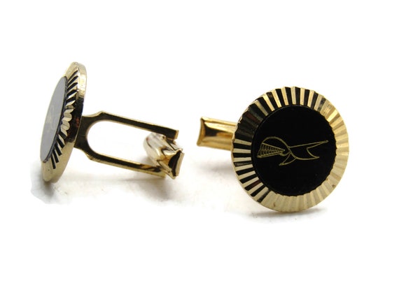 Abstract Design And Etched Textured Edging Cuff L… - image 1