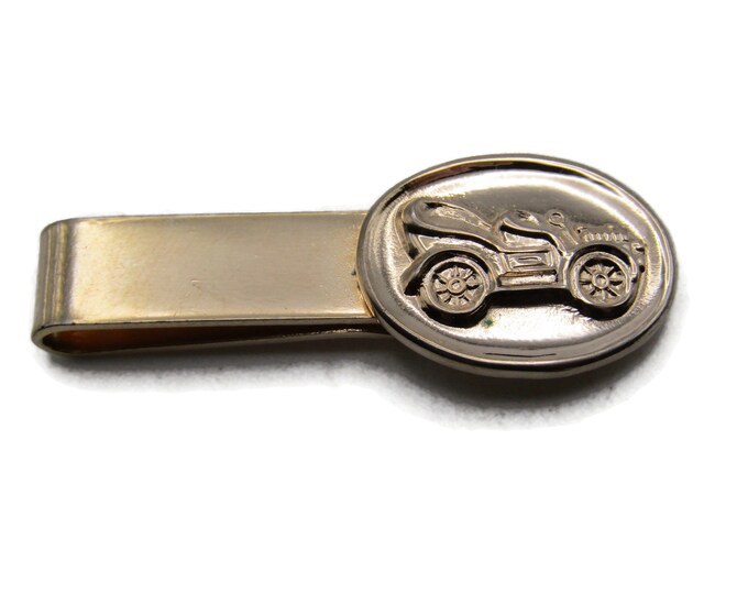 Vintage Car Tie Clip Tie Bar Modernist Men's Jewelry Gold Tone