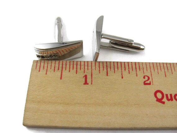 Lot De 6 Boutons De Manchette Vintage Homme En Pierre Et Argent - Marque Hayward, Occasion Très Bon état