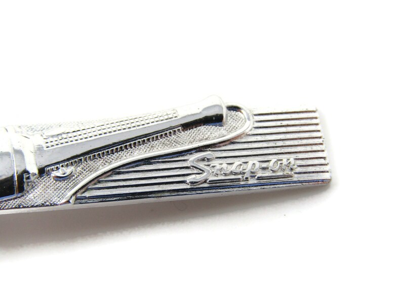 Socket Wrench Snap On Tools Vintage Tie Bar Clip Silver Tone Stand Out w Style Fit In with Class