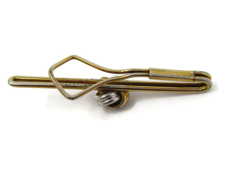 Knot Tie Clip Tie Bar Vintage Gold Tone Stand Out from the Crowd with Class