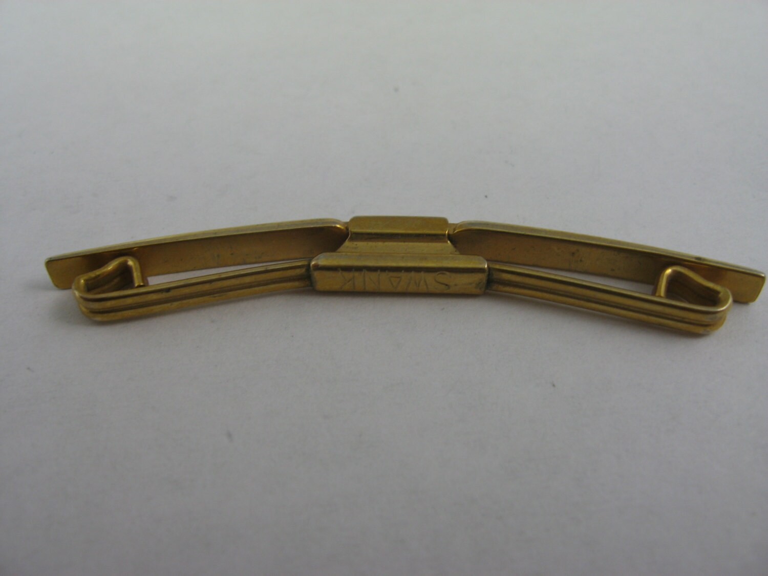 Pince à Cravate Vintage - Or - Style Barre/clip - Occasion Porté