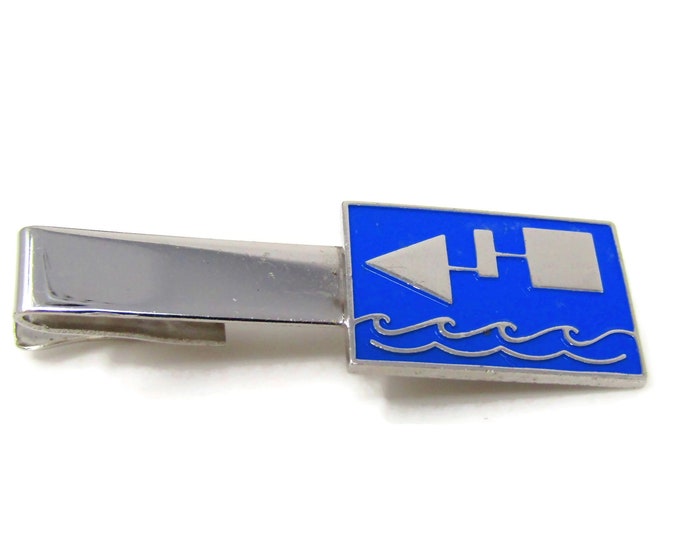 Water Sailing Nautical Tie Clip Men's Vintage Tie Bar Nice Design