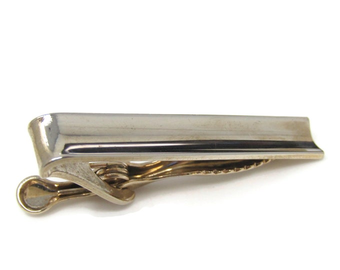 Curved Body Tie Clip Tie Bar: Vintage Gold Tone - Stand Out from the Crowd with Class