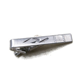 Etched Designs Tie Clip Classic Tie Bar Men's Jewelry Silver Tone