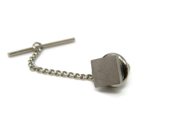 Classic Square Tie Tack Pin Vintage Men's Jewelry… - image 3