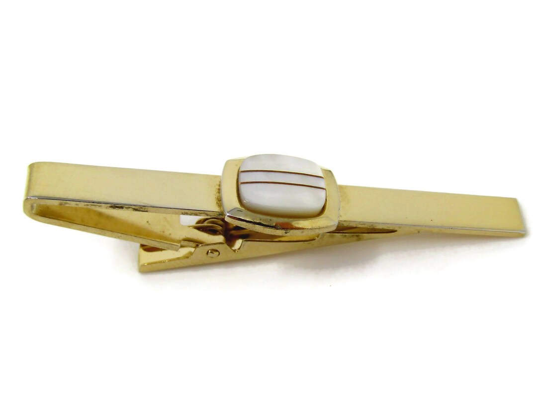 Mother of Pearl Tie Clip Men's Vintage Tie Bar Etsy