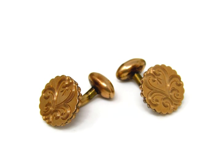 Antique Flower Cufflinks Shirt Studs Gorgeous High Quality by S&C (These are really Nice)