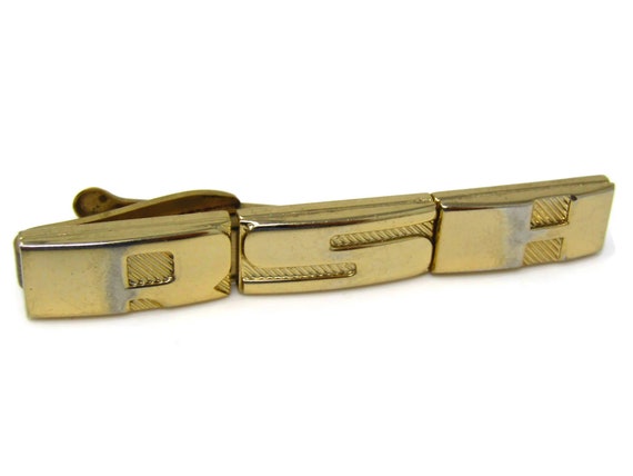 Mens Tie Clip Vintage: RSH Art Deco Style Gold To… - image 2