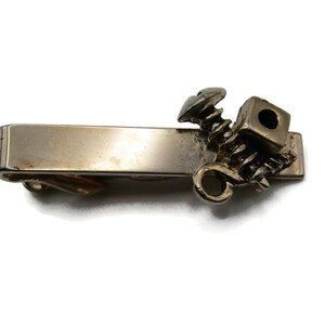 Nut Bold and Screw Handyman Tools Gold Tone Tie Bar Tie Clip Men&#39;s Jewelry
