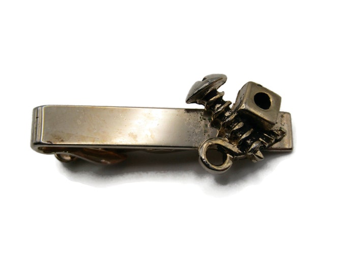 Nut Bold and Screw Handyman Tools Gold Tone Tie Bar Tie Clip Men's Jewelry