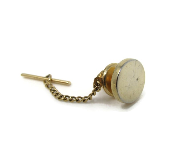 Simple Round Classic Tie Tack Pin Vintage Men's Jewelry