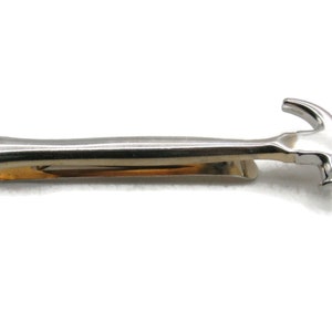 Silver Tone Hammer Handyman Tool Tie Clip Tie Bar Gold Tone