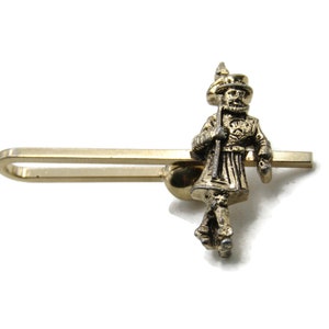 Beefeater Character Tie Clip Tie Bar Men&#39;s Jewelry Gold Tone