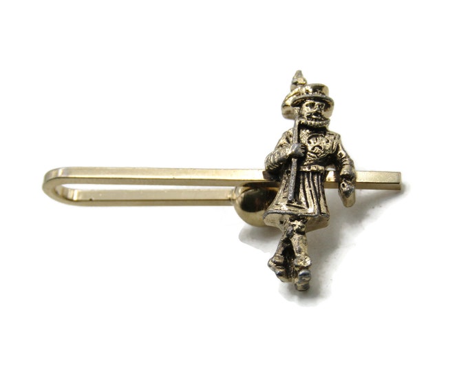 Beefeater Character Tie Clip Tie Bar Men's Jewelry Gold Tone