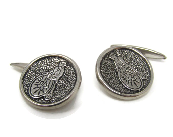 Penny Farthing Bicycle Cufflinks for Men's Vintage Men's Jewelry Nice Design