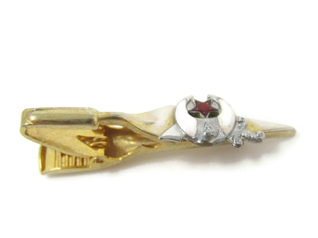 Attache-cravate Et Boutons De Manchette Algeria Shrine - Clip Et Cufflinks, Occasion