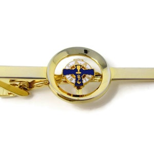 Vintage Tie Clip Tie Bar: CAA C.A.A. 1878 Religious