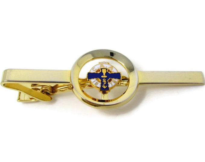 Vintage Tie Clip Tie Bar: CAA C.A.A. 1878 Religious