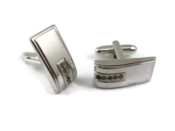 Argent Sterling Boutons Manchette Boutons De Manchette GEORG JENSEN #201B En Argent Sterling Avec Pierre De Sang - Occasion Steiner Jumelle