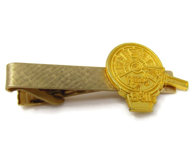 Rare GE Steam Tie Clip Men's Vintage Tie Bar "Ring 4 Bells"