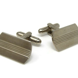 Pince à Cravate Vintage Avec Boutons De Manchette - Visages Heureux Et Tristes, Aspect Argenté