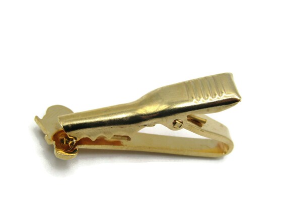 Elks Mason Vintage Tie Clip Gold Tone Tie Bar Men… - image 3