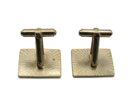 Diagonal Lines & Motif Cuff Links Men's Jewelry G… - image 3