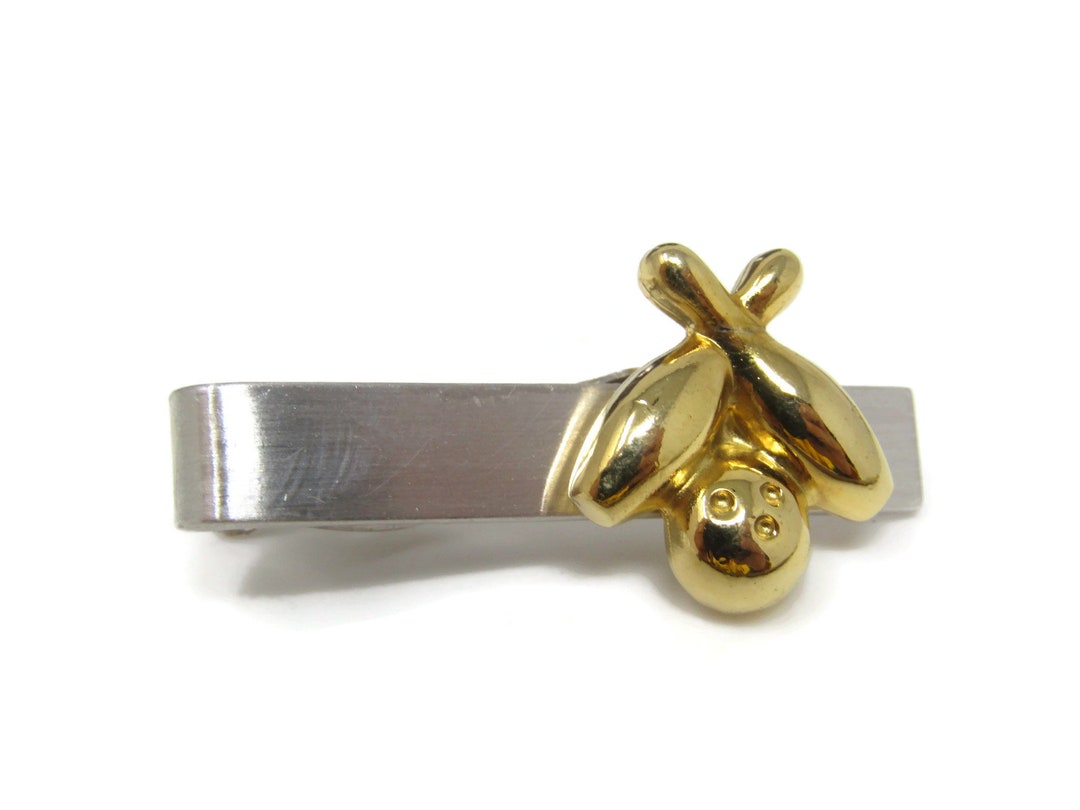 Bowling Bowler Tie Clip Tie Bar: Vintage Silver Tone - Stand Out From ...