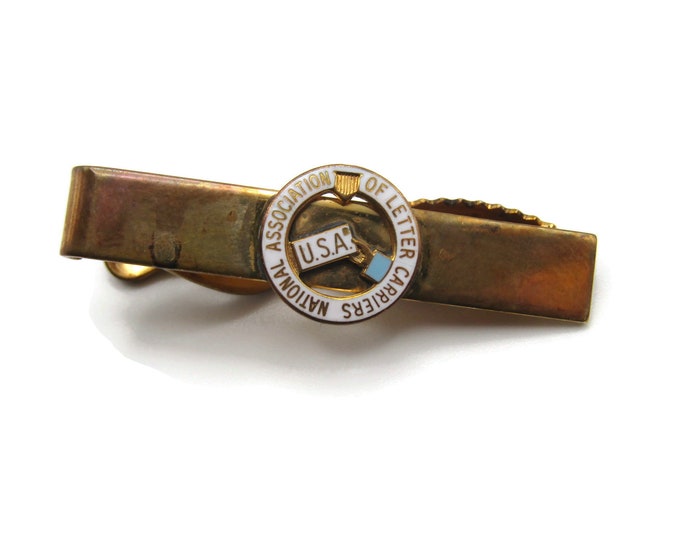 National Association Of Mailcarriers Gold Tone Tie Bar Tie Clip Men's Jewelry