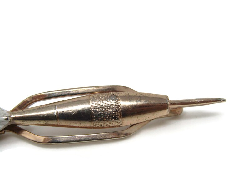 Throwing Dart Tie Clip Bar Gold Tone Vintage Men/'s Jewelry Nice Design Made in England