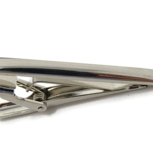 Smooth Rounded Tie Clip Tie Bar: Vintage Silver Tone - Stand Out from the Crowd with Class
