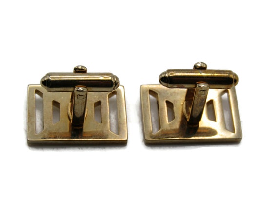 Cut Out Shape Rectangle Cuff Links Men's Jewelry … - image 3