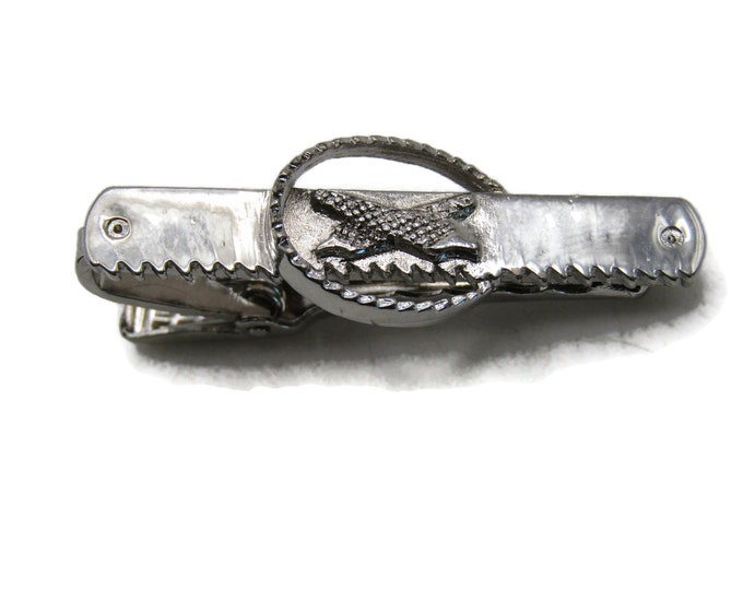 Saw And Rasps Tools Tie Clip Tie Bar Men's Jewelry Silver Tone