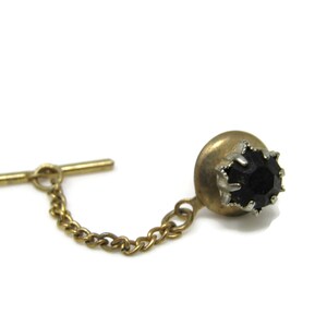 Dark Jewel Tie Tack Pin Vintage Men&#39;s Jewelry Nice Design