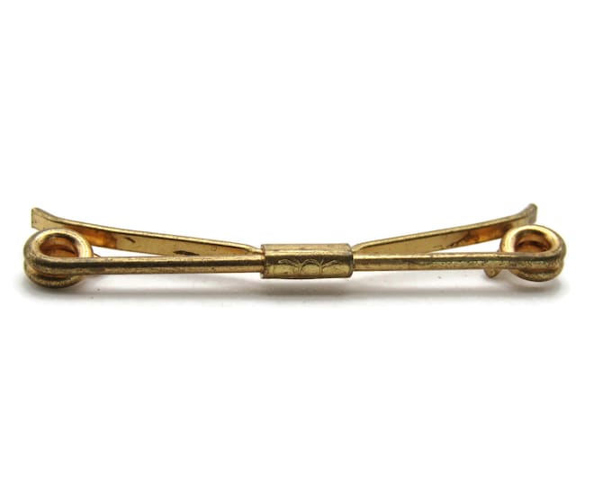 Modernist Tie Clip Tie Bar Men's Jewelry Gold Tone