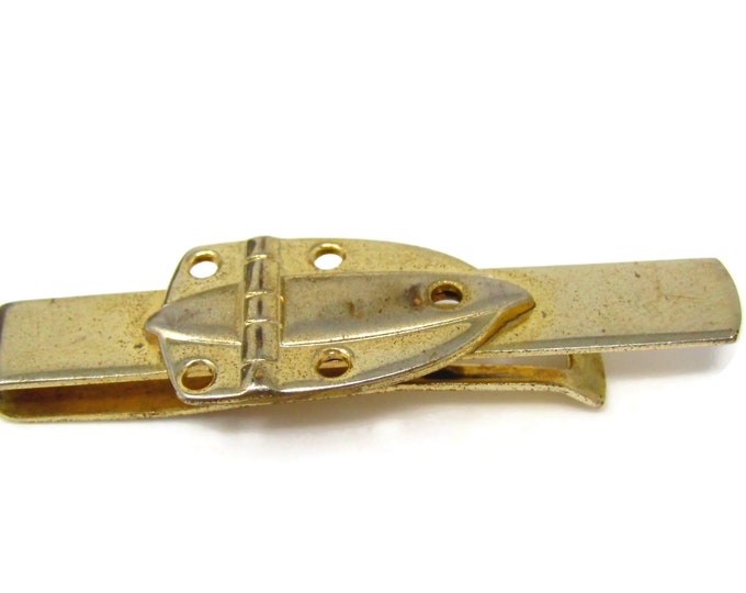 Cool Tie Clip Vintage Tie Bar Hinge Design Gift for Dad Son Husband Boyfriend