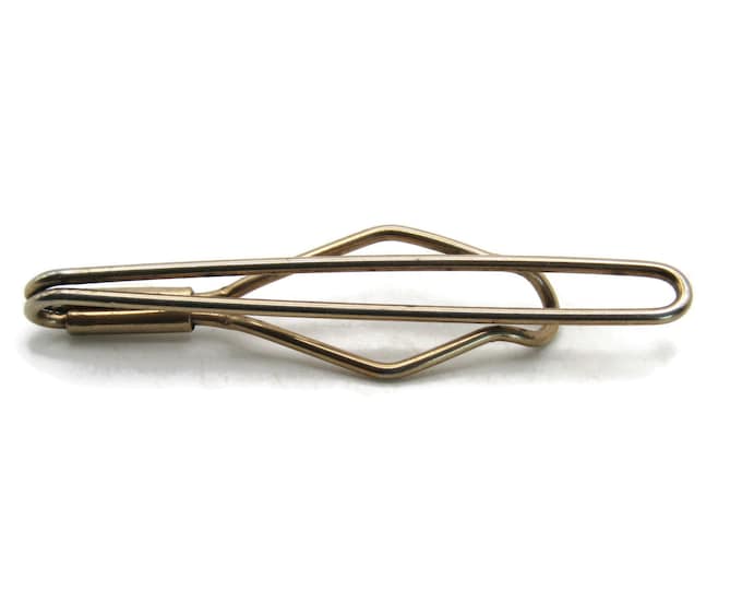 Open Body Tie Bar Tie Bar Men's Jewelry Gold Tone