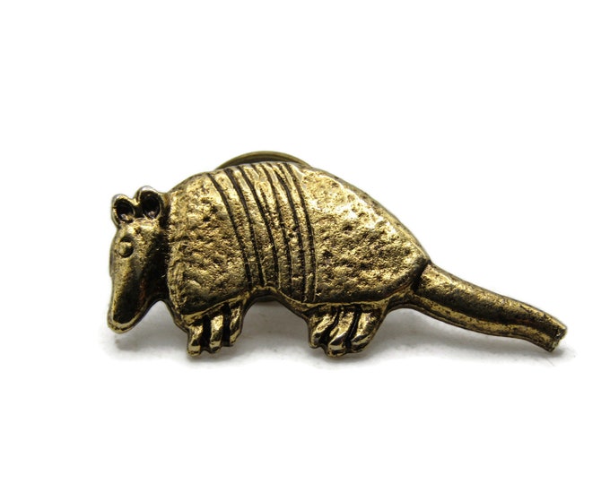 Armadillo Tie Pin Men's Jewelry Gold Tone