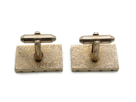 Square & Rectangle Pattern Cuff Links Men's Jewek… - image 3