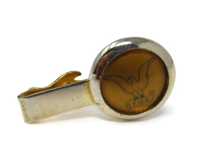 Vintage Tie Bar Clip for Men: FOE Fraternal Order of Eagles