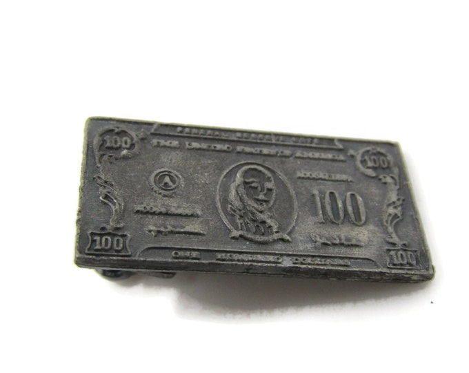 100 Dollar Bill Money Tie Clip Tie Bar: Vintage - Stand Out from the Crowd with Class