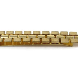 Vintage Tie Clip Tie Bar: Excellent Chain Design Gold Tone