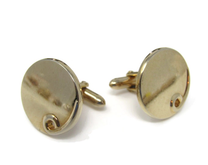 Swirl Curl Cufflinks for Men: Vintage Gold Tone - Stand Out from the Crowd with Class