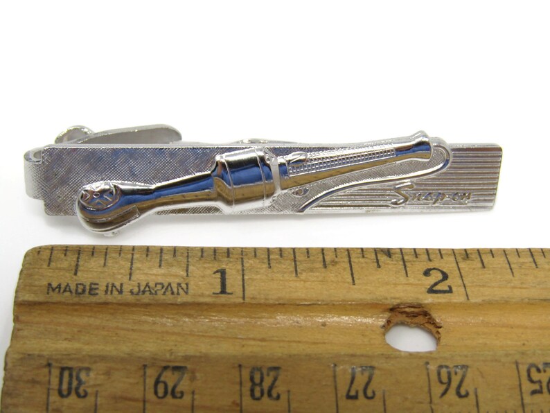 Socket Wrench Snap On Tools Vintage Tie Bar Clip Silver Tone Stand Out w Style Fit In with Class