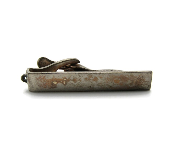 Vintage Silver Tone Industrial Steampunk Style Tie Clip Tie Bar Men's Jewelry