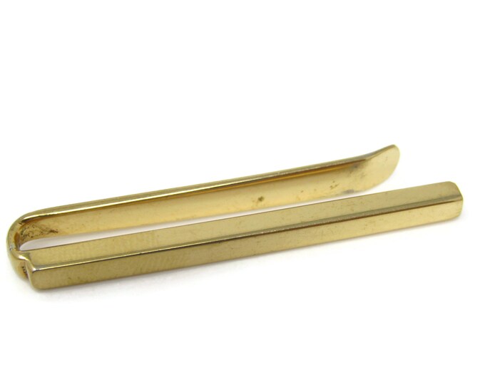 Squared Design Tie Clip Tie Bar: Vintage Gold Tone - Stand Out from the Crowd with Class