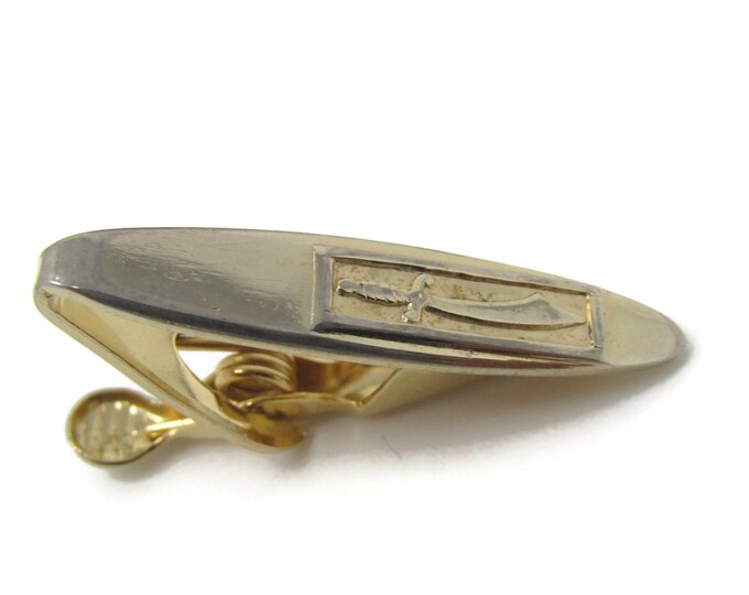 Sword Tie Clip Tie Bar: Vintage Gold Tone - Stand Out from the Crowd with Class